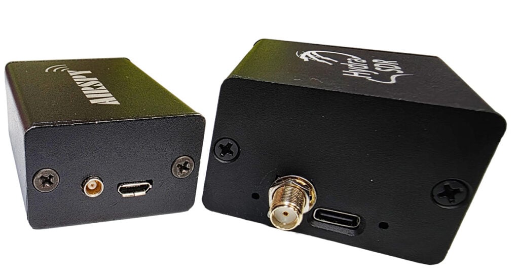 Airspy (Left) and HydraSDR (Right) Side Profile