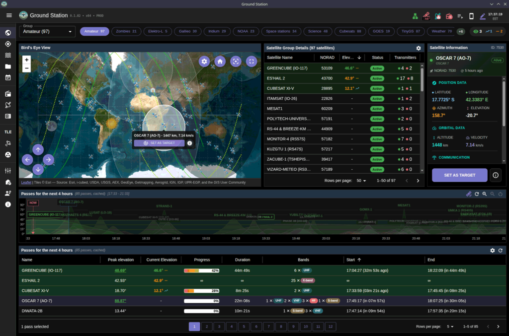Ground Station: The Overview Page