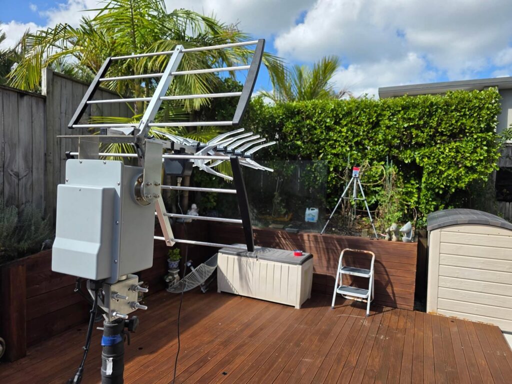 Antenna Gain Measurement Backyard Setup