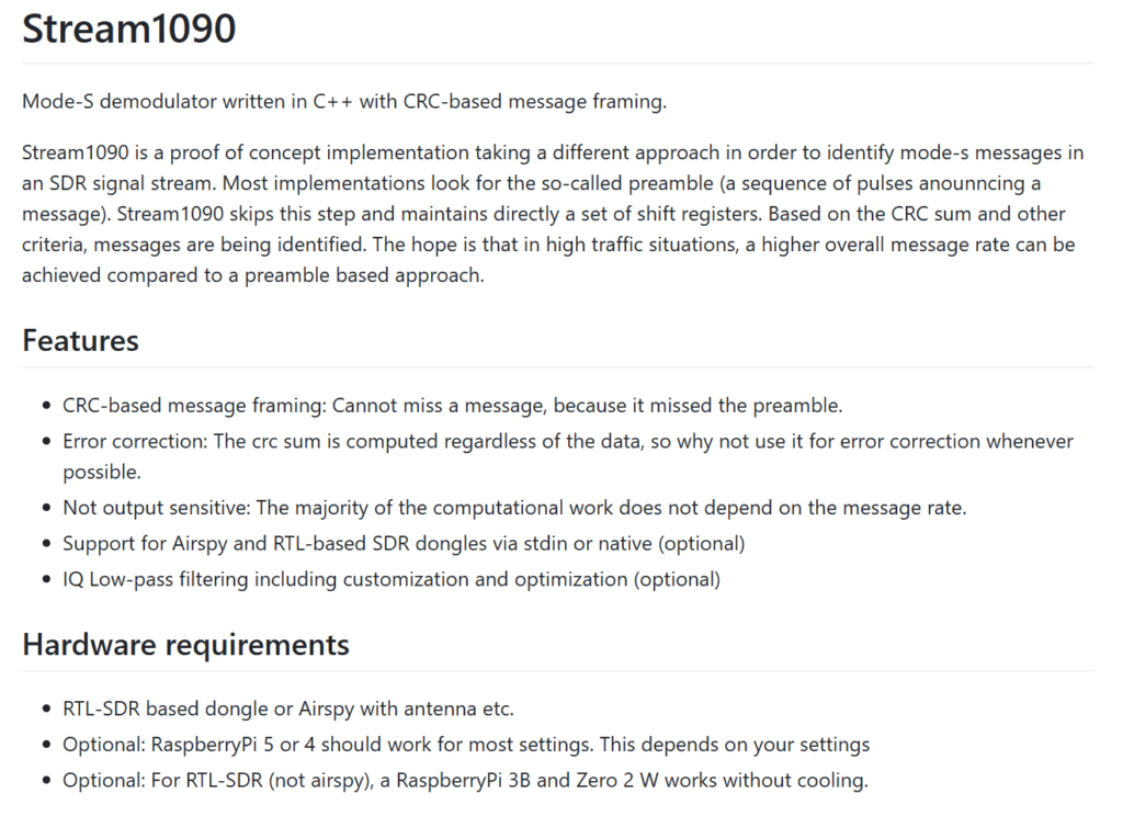 Stream1090 GitHub Readme