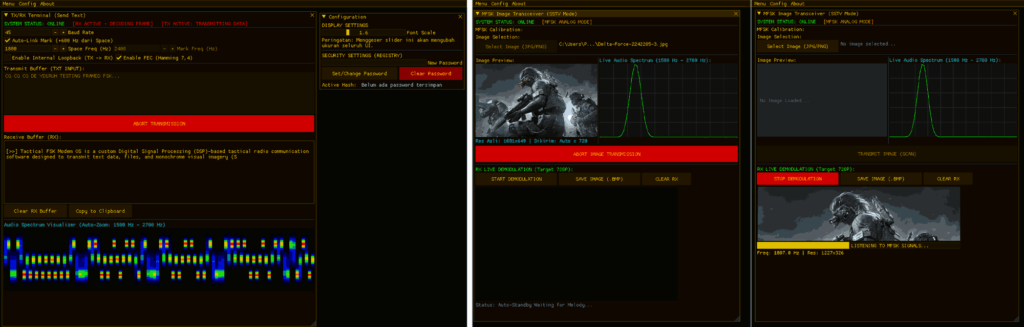 Tactical FSK Modem UI