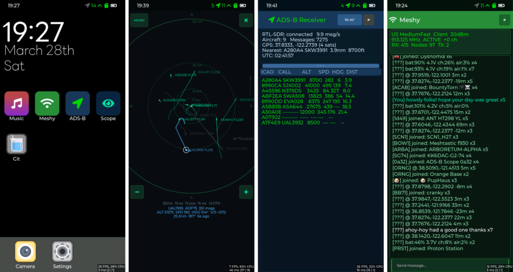 ADS-B Scope – T-Display-P4 Interface