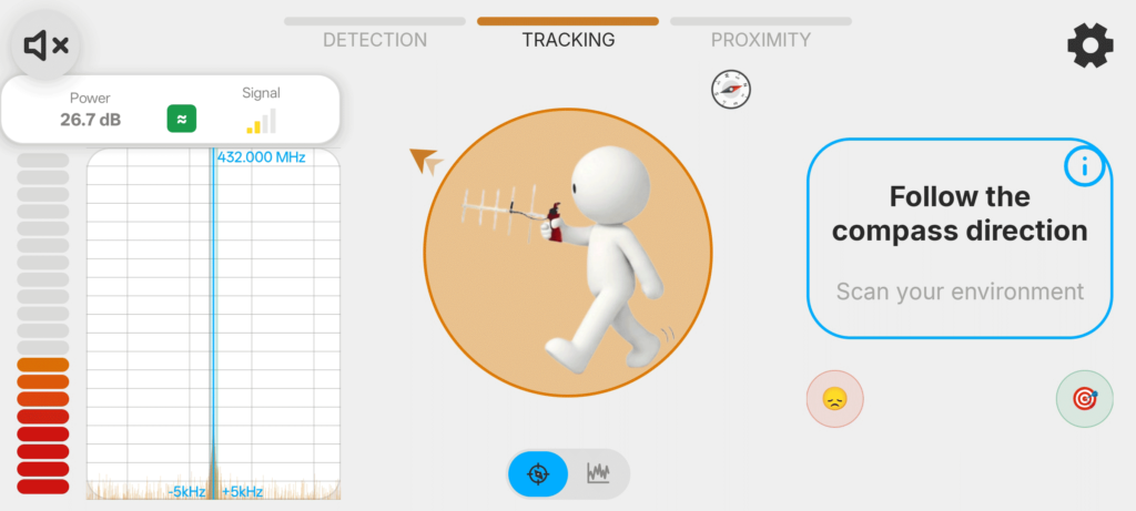 The Updated SDR ProTrack App Interface
