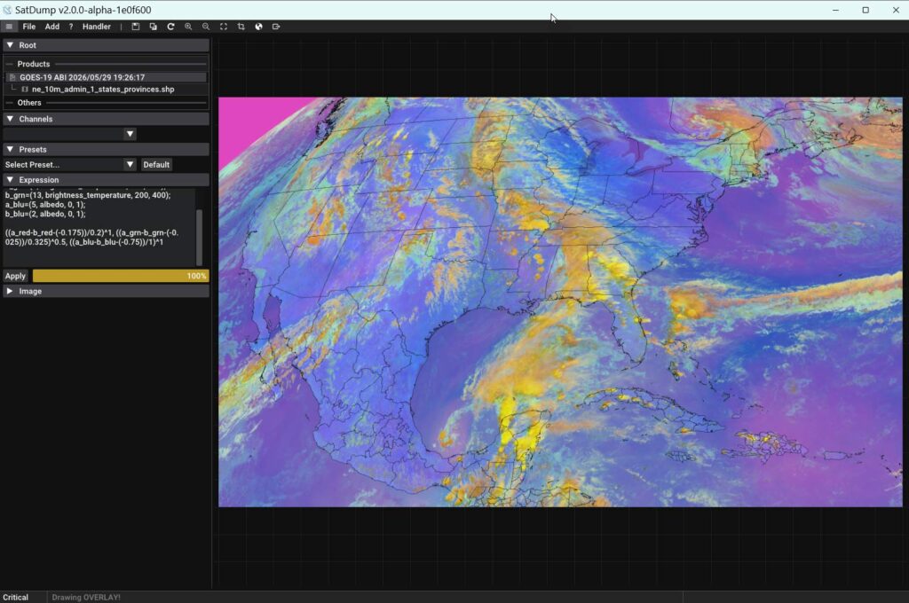 Before SatDump Projection