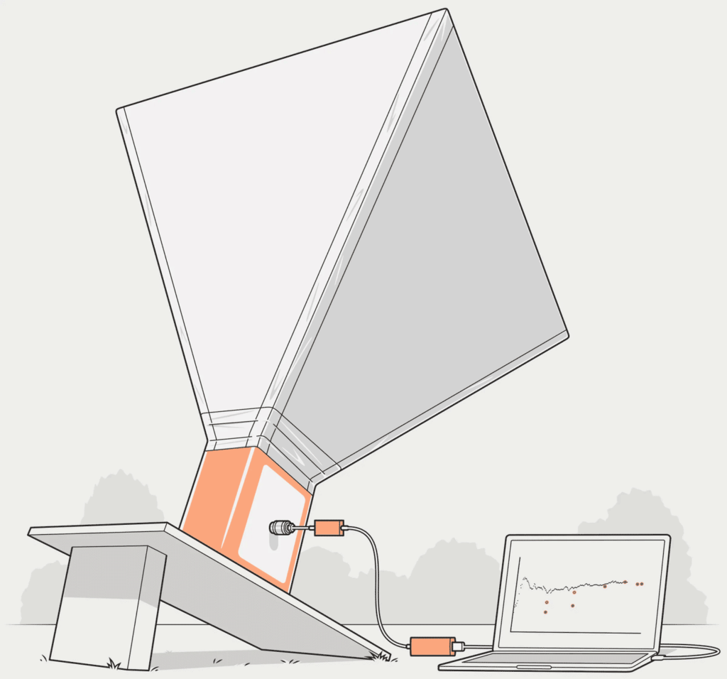 Diagram of a DIY Horn Radio Telescope