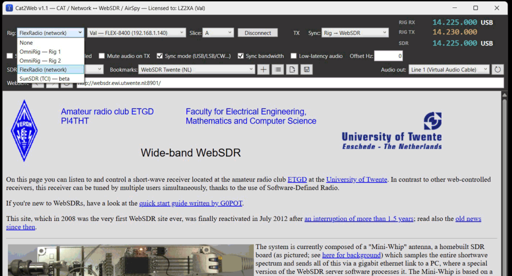 The Cat2Web Interface