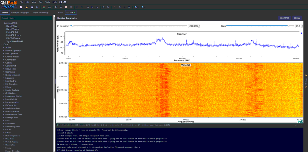 GNU Radio World Running an RTL-SDR Blog V3