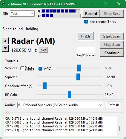 Marine VHF Scanner: A general purpose narrowband VHF scanner
