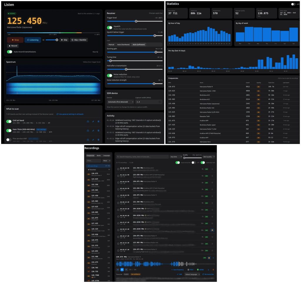 FalconSDR Screenshots