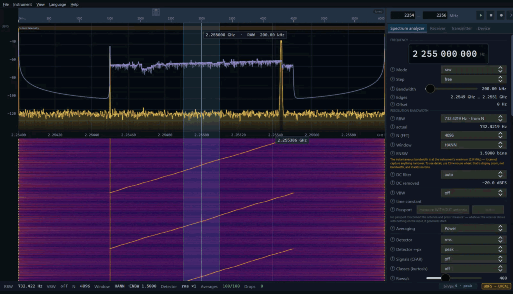 SDR-SA Screenshot