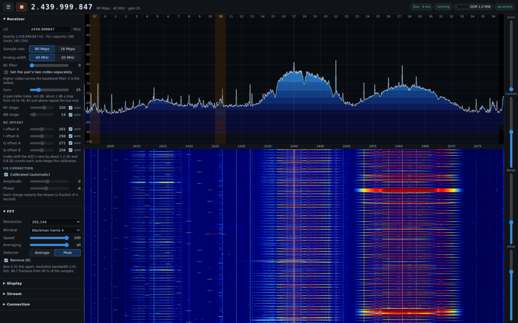 eSpDR ESP32 80 MHz output to SDR++